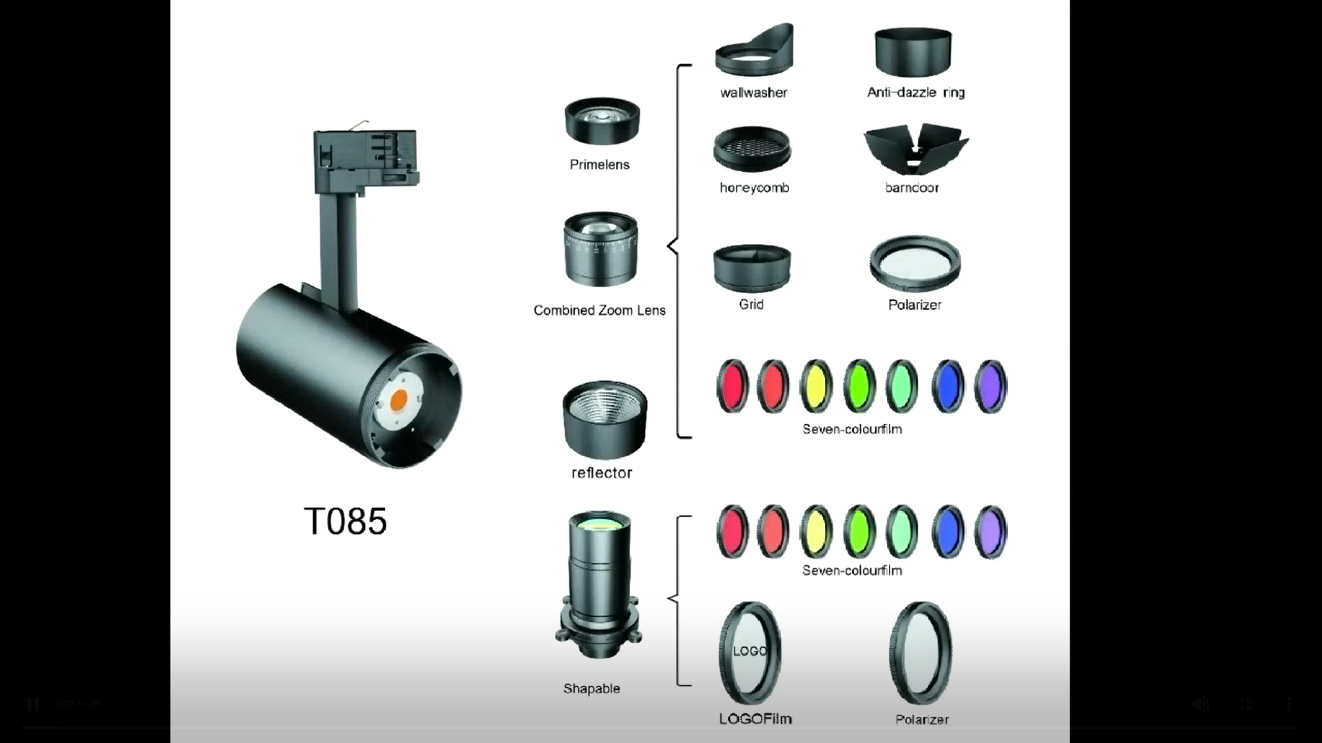 Professional Track lights for Museum & Gallery; Shapeable